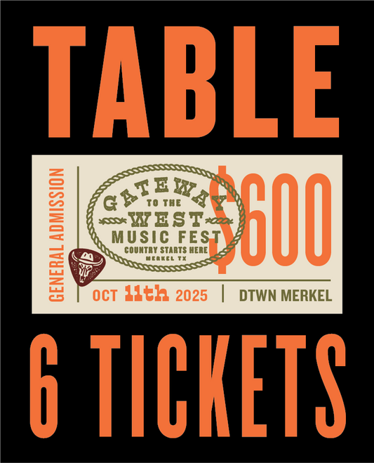 VIP! Table of 6 Tickets